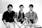 Three early members of Belfast Exposed - Frankie Quinn, Sean McKernan and John Rogan