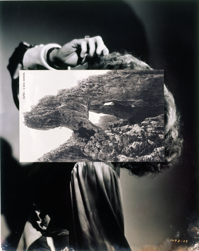 Mask XX 'Bird Mask', 2006 - Film Still Collage by John Stezaker - Click for Next Image