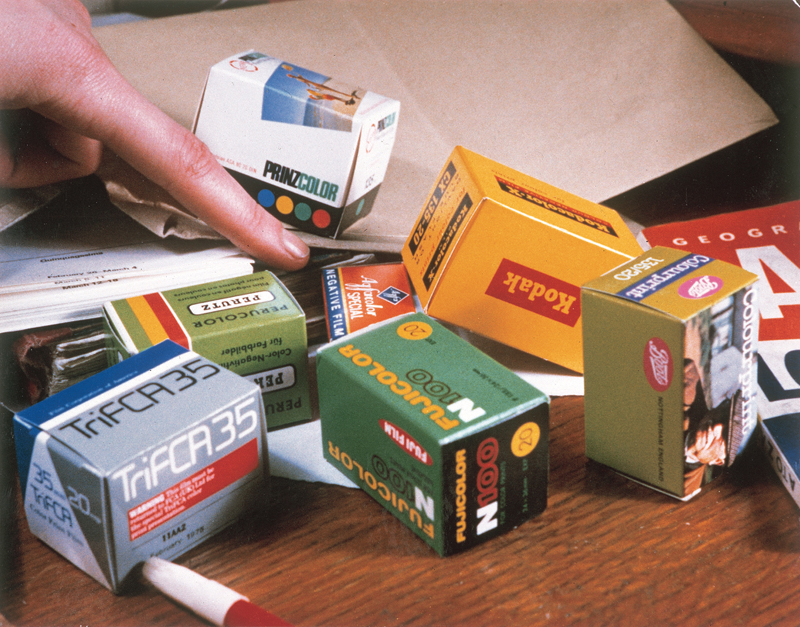 Seven Representations - Colour Negative Film Boxes, 1972