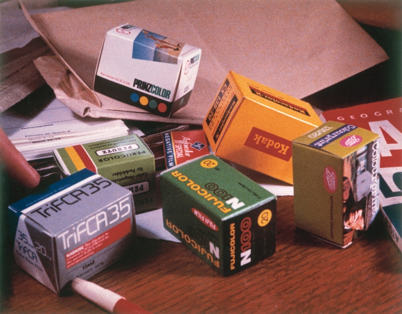 Seven Representations - Colour Negative Film Boxes, 1972
