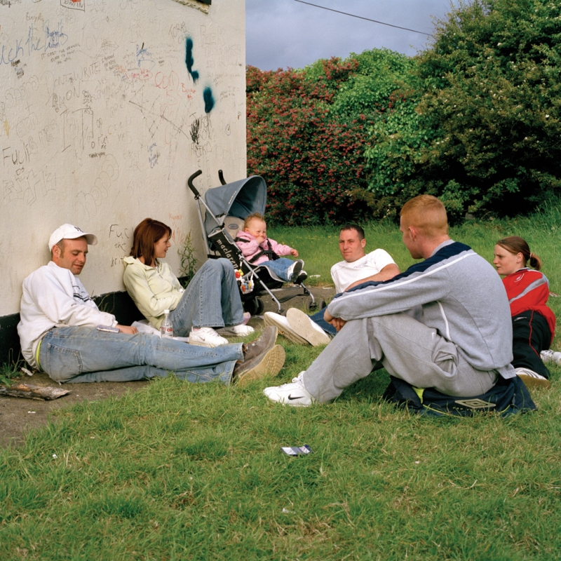 Behind the library 
 from A Portrait of a Village by Kim Cunningham - Click for Next Image